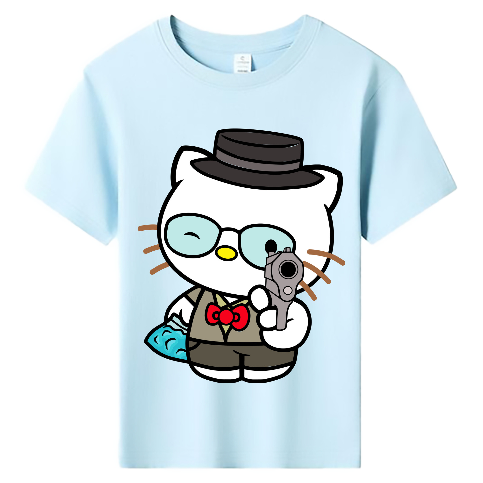 （画像用） Hello Kitty ハローキティ 綿100％キッズTシャツ（フロントプリント）